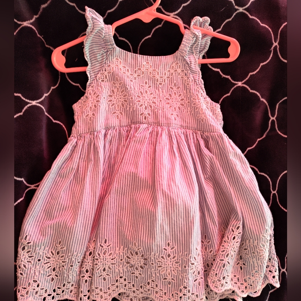 Baby Gap Striped Eyelet Dress